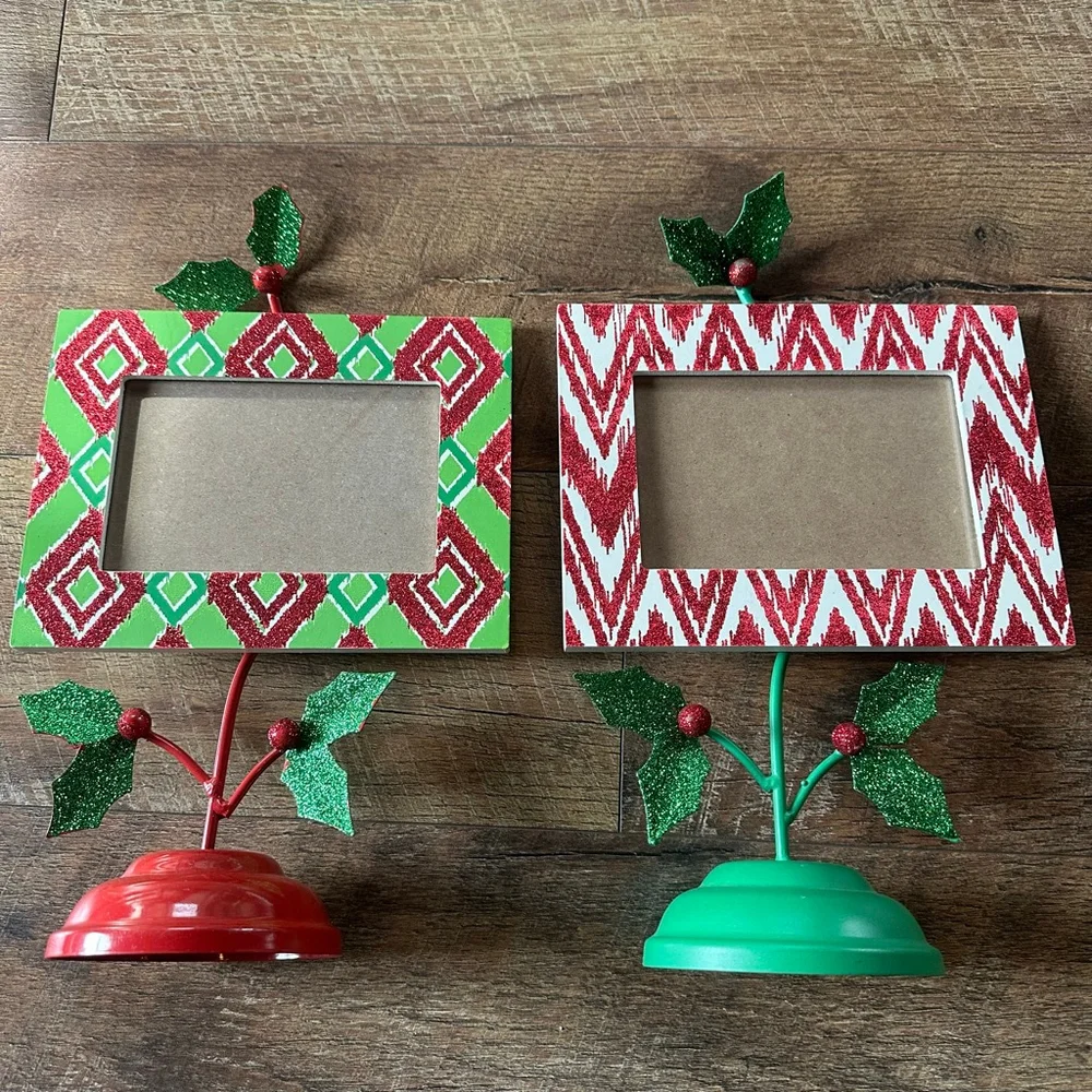 Hobby Lobby Christmas Holiday Picture Frames Red Green